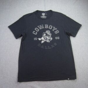 Dallas Cowboys Mens Medium Navy Blue Vintage Mascot Graphic 47 Brand NFL